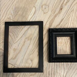 Black Picture Frame Set wood frames